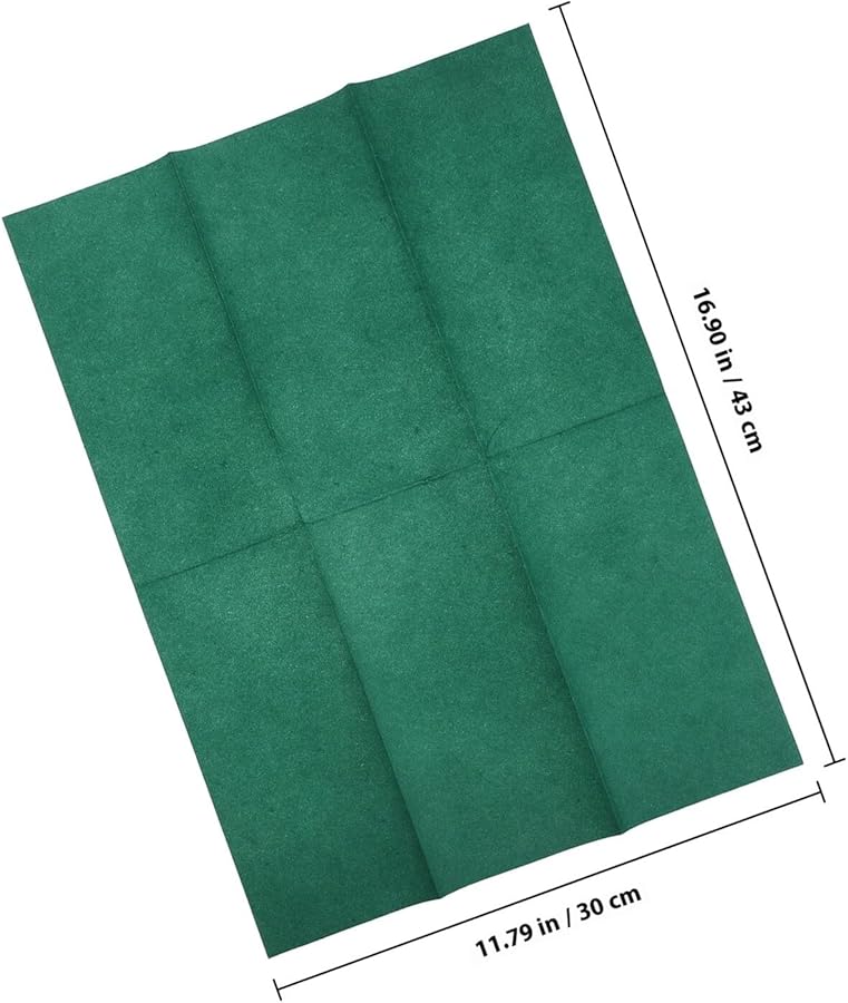 مناديل زفاف خضراء قابلة للتصرف 50 قطعة مناشف ورقية ناعمة مقاومة للتمزق للضيوف - Image 2